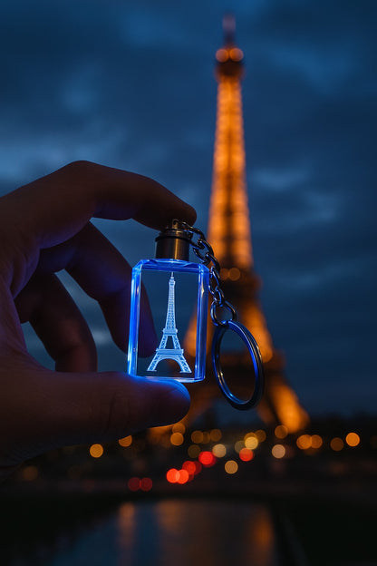 SILI™ 3D Crystal Eiffel Tower Keychain — Light Up Your Paris Memories